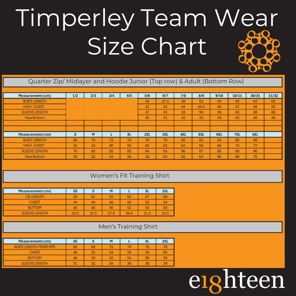 Timperley Club UNISEX Quarter Zip Mid layer