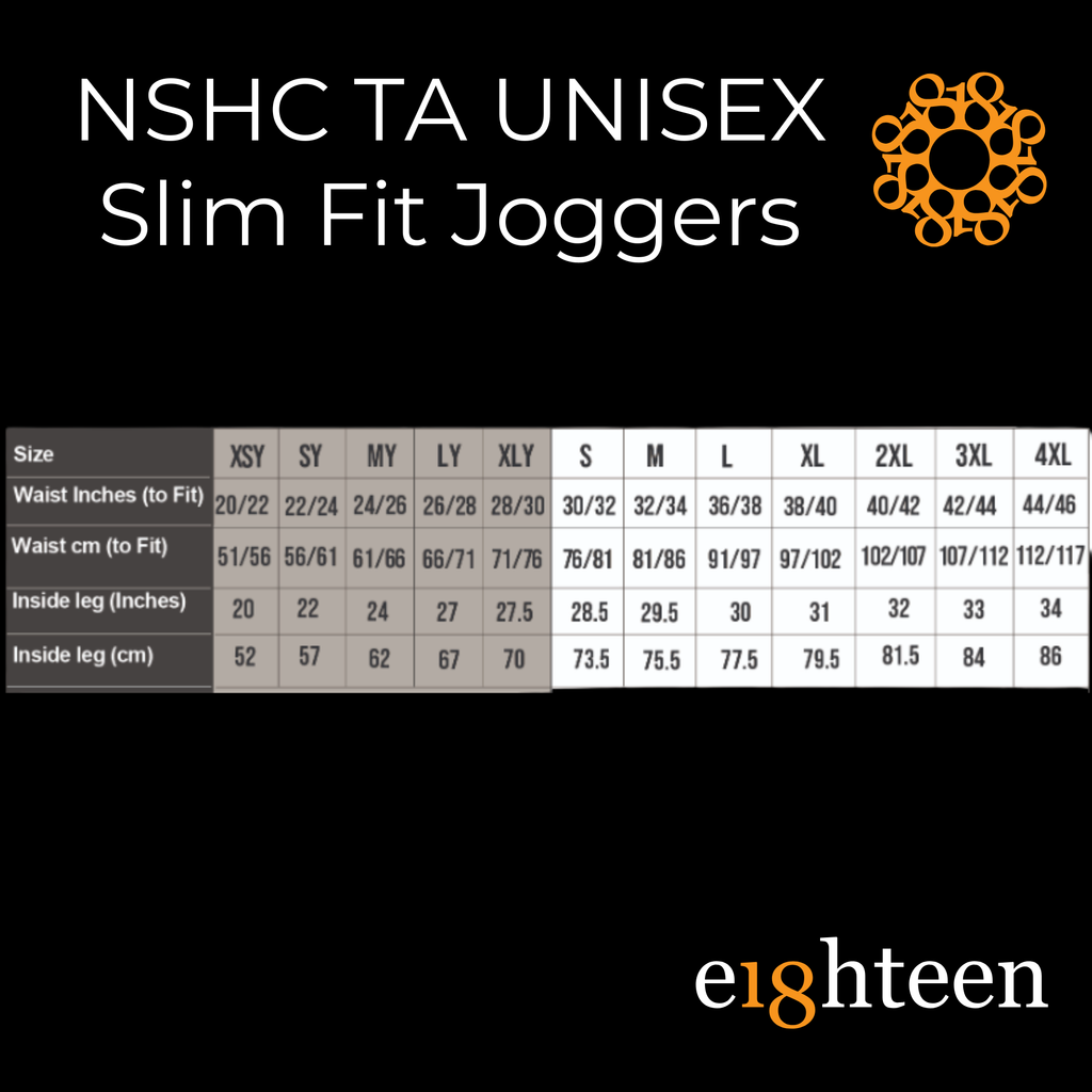 NSHC TA Branded Unisex Slim Fit Joggers