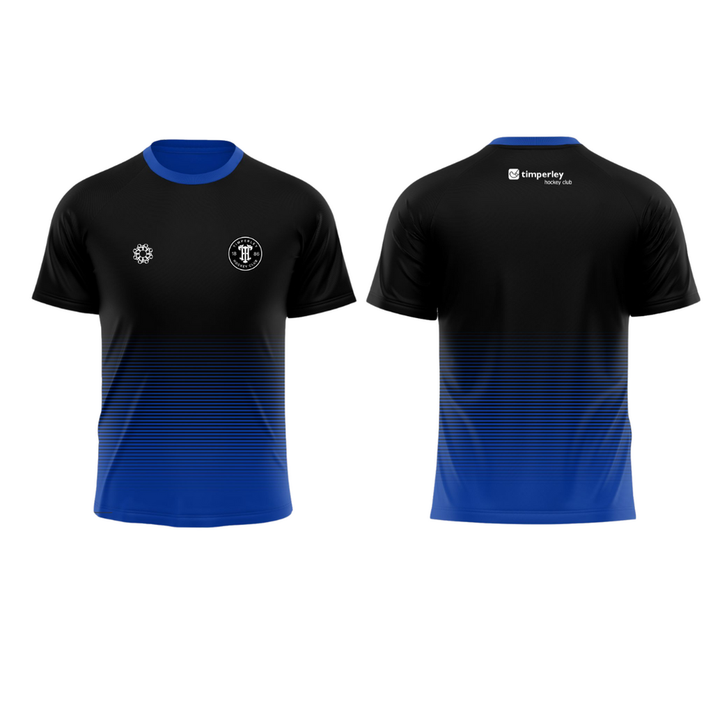 Timperley Women's Fit Training Shirt Black and Blue