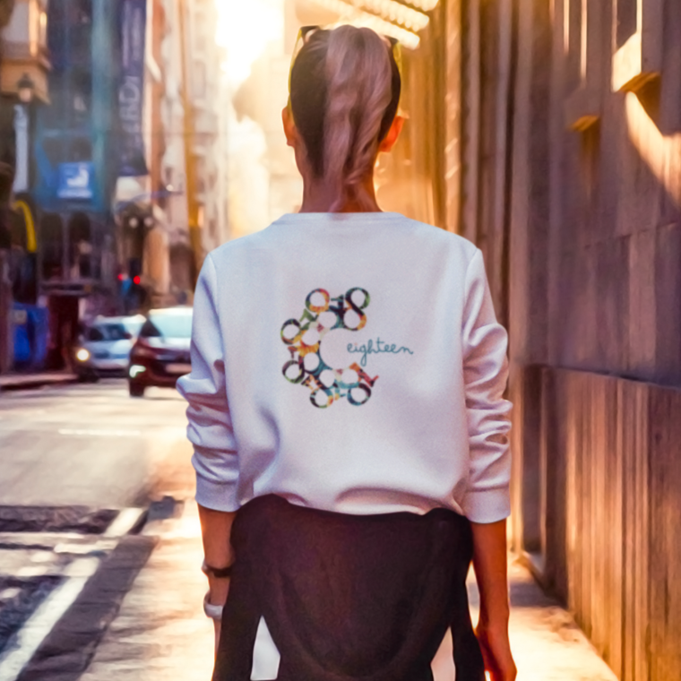 Bloemen pastelkleurig sweatshirt