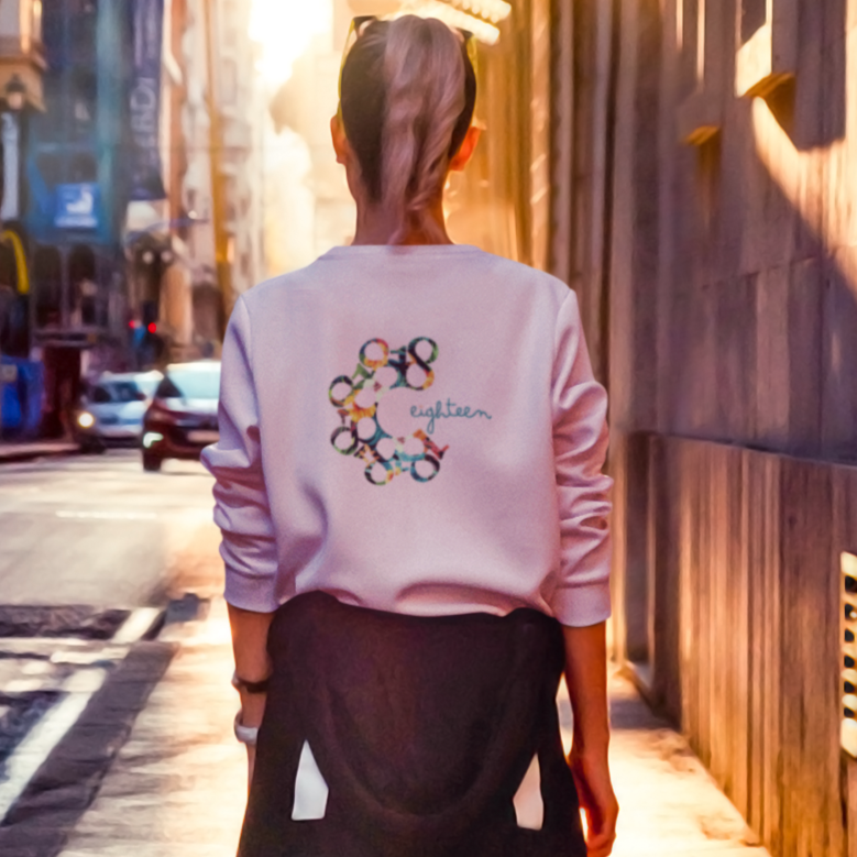 Bloemen pastelkleurig sweatshirt