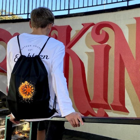 Eighteen Drawstring Bag
