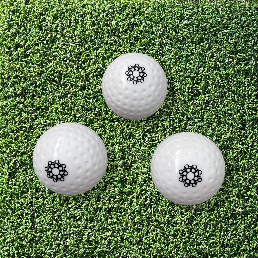 Eighteen branded match quality hockey balls